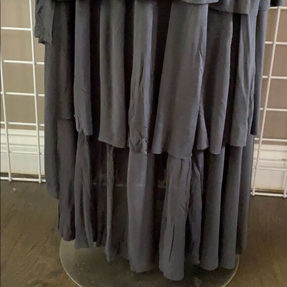 VIVIENNE Tam Layered Modal Maxi Dress Stormy Gray - Picture 4 of 6